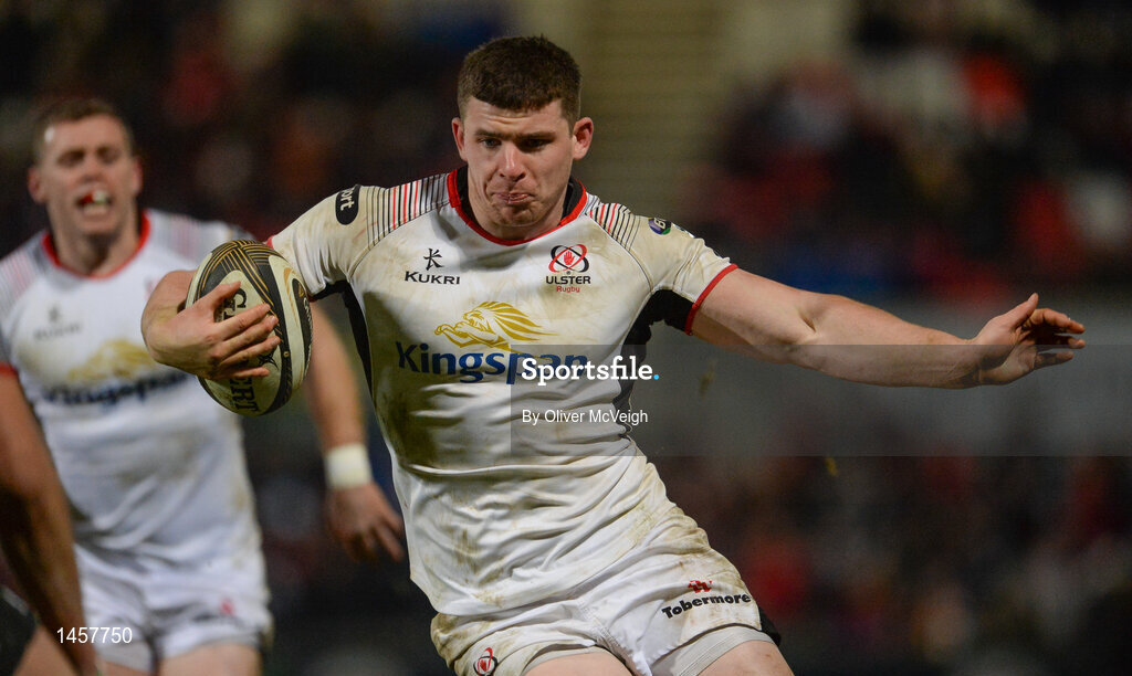 9 February 2018; Nick Timoney of Ulster in action during the Guinness PRO14 Round 14 match between Ulster and Southern Kings at Kingspan Stadium, in Belfast.  Photo by Oliver McVeigh/Sportsfile