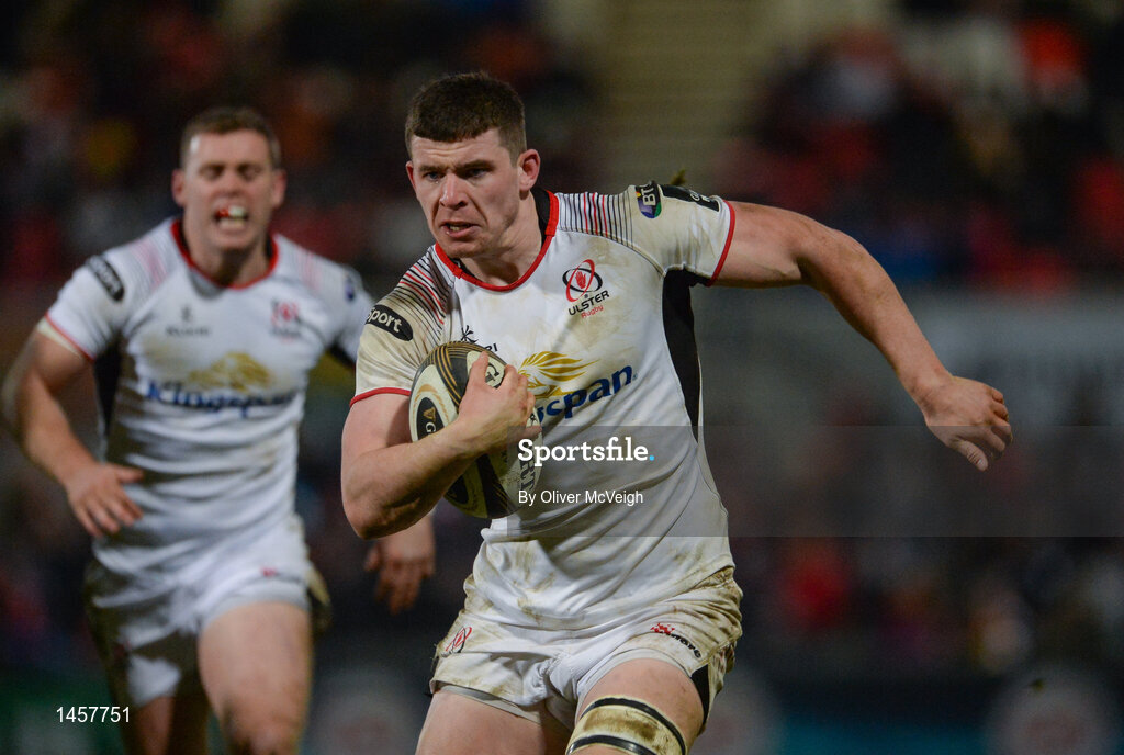 9 February 2018; Nick Timoney of Ulster in action during the Guinness PRO14 Round 14 match between Ulster and Southern Kings at Kingspan Stadium, in Belfast.  Photo by Oliver McVeigh/Sportsfile