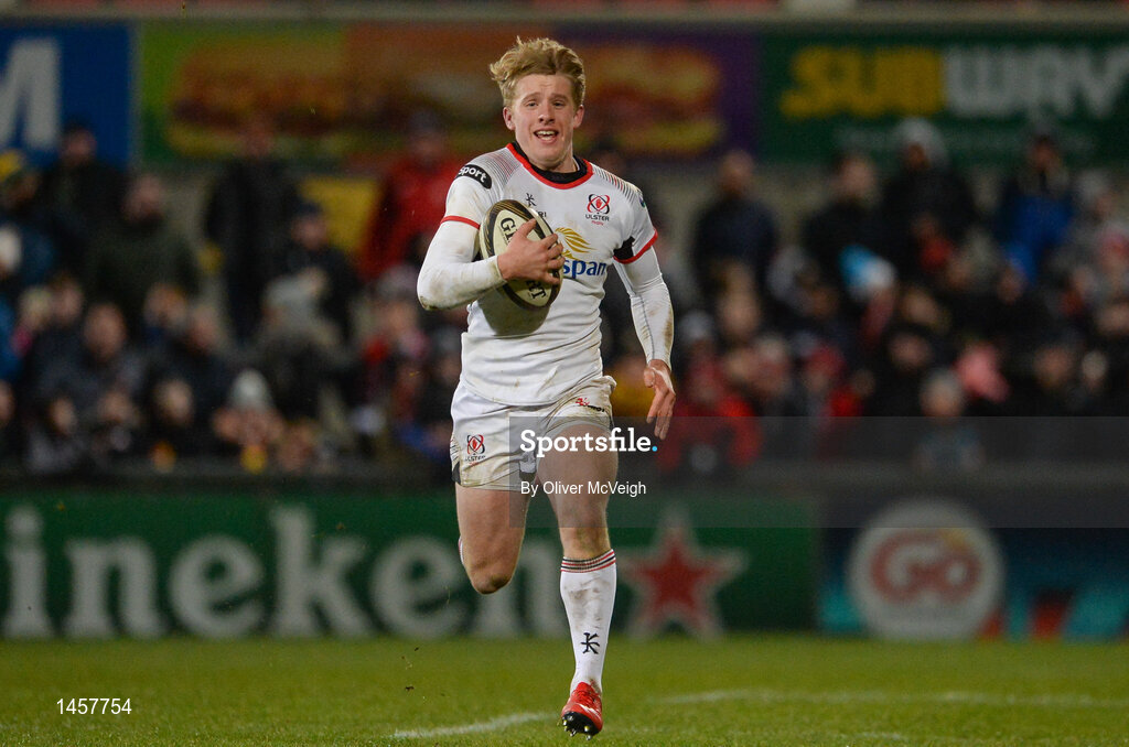 9 February 2018; Robert Lyttle of Ulster in action during the Guinness PRO14 Round 14 match between Ulster and Southern Kings at Kingspan Stadium, in Belfast. Photo by Oliver McVeigh/Sportsfile