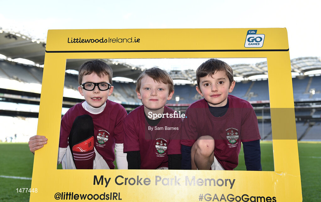 3 April 2018; Players from Castletown GAA, Co Wexford, during Day 1 of the The Go Games Provincial days in partnership with Littlewoods Ireland at Croke Park in Dublin. Photo by Sam Barnes/Sportsfile