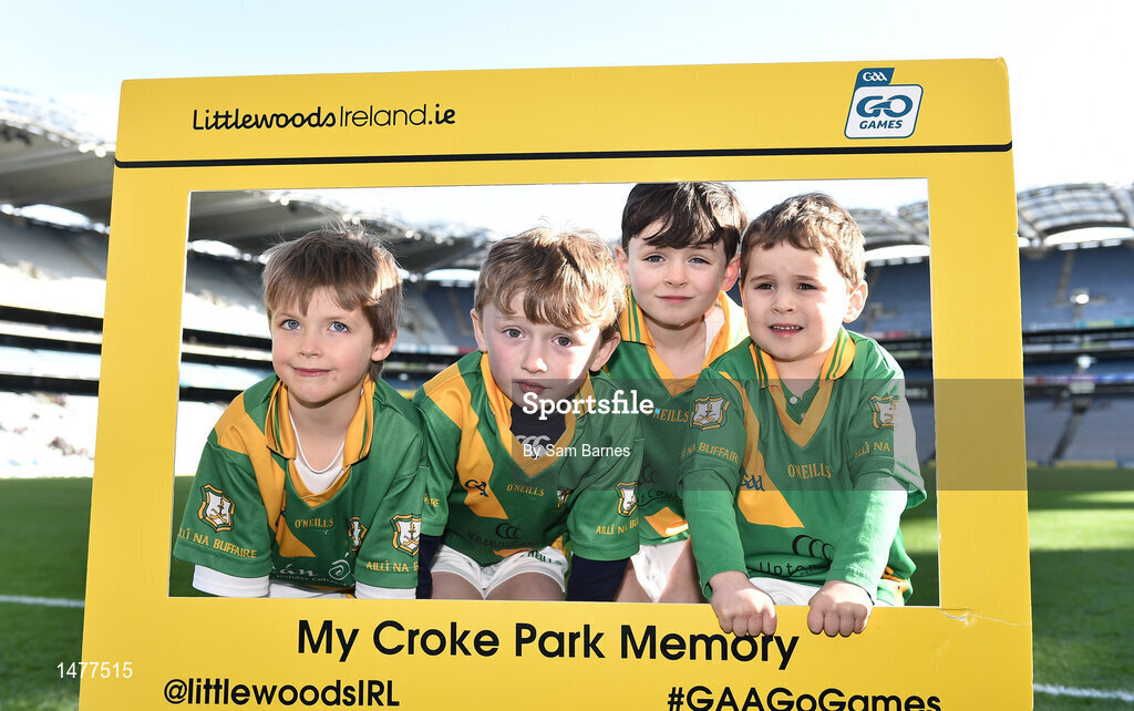 3 April 2018; Players from Buffers Alley GAA, Co Wexford, during Day 1 of the The Go Games Provincial days in partnership with Littlewoods Ireland at Croke Park in Dublin. Photo by Sam Barnes/Sportsfile