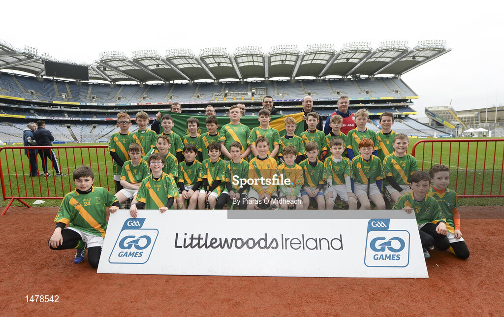6 April 2018; The Ahane, Co Limerick, team during Day 4 of the The Go Games Provincial days in partnership with Littlewoods Ireland at Croke Park in Dublin. Photo by Piaras Ó Mídheach/Sportsfile
