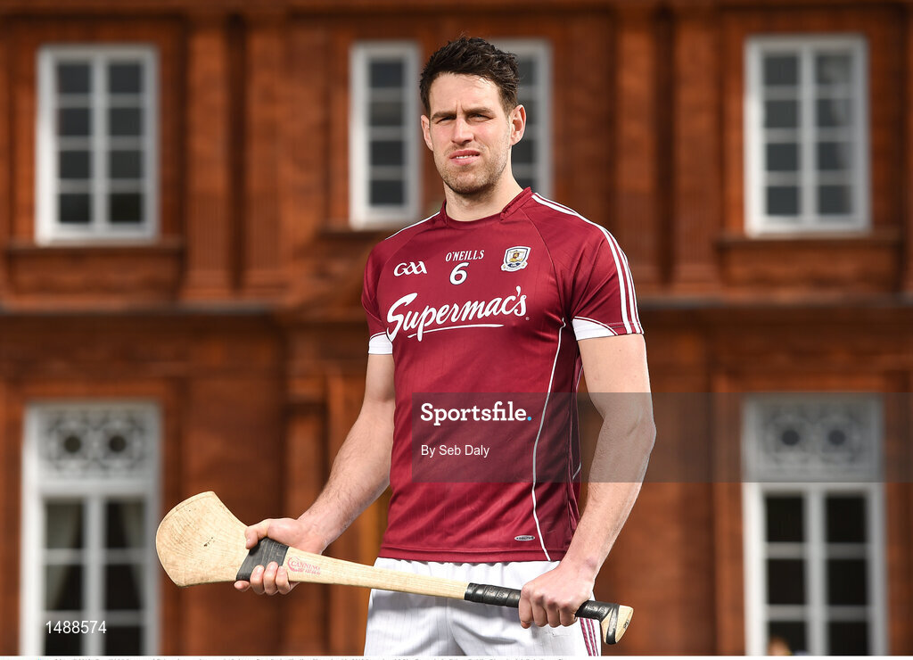 26 April 2018; Gearóid McInerney of Galway in attendance at the Leinster GAA Senior Hurling Championship 2018 Launch at McKee Barracks in Cabra, Dublin. Photo by Seb Daly/Sportsfile