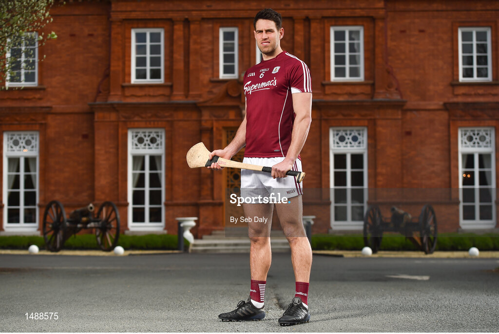 26 April 2018; Gearóid McInerney of Galway in attendance at the Leinster GAA Senior Hurling Championship 2018 Launch at McKee Barracks in Cabra, Dublin. Photo by Seb Daly/Sportsfile
