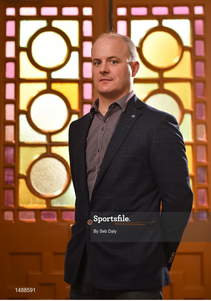 26 April 2018; Galway manager Mícheál Donoghue in attendance at the Leinster GAA Senior Hurling Championship 2018 Launch at McKee Barracks in Cabra, Dublin. Photo by Seb Daly/Sportsfile