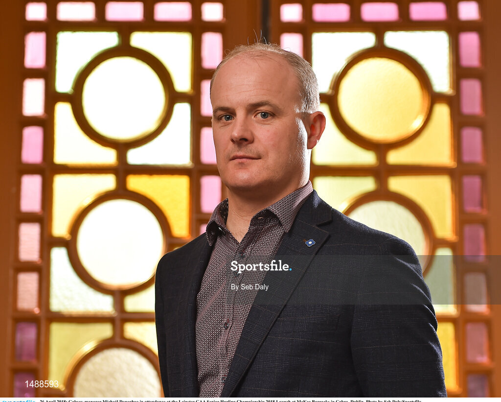 26 April 2018; Galway manager Mícheál Donoghue in attendance at the Leinster GAA Senior Hurling Championship 2018 Launch at McKee Barracks in Cabra, Dublin. Photo by Seb Daly/Sportsfile