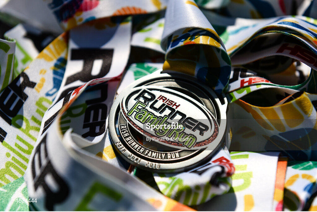 24 June 2018; A general view of medals at the Irish Runner 5 Mile at the Phoenix Park in Dublin. Photo by Piaras Ó Mídheach/Sportsfile