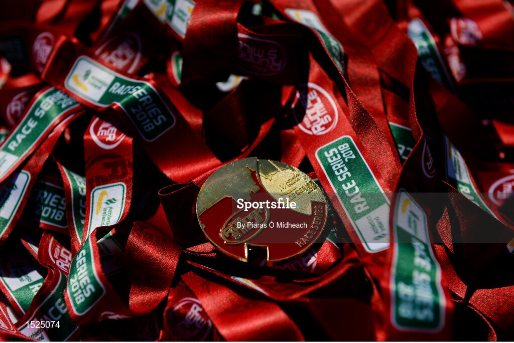 24 June 2018; A general view of medals at the Irish Runner 5 Mile at the Phoenix Park in Dublin. Photo by Piaras Ó Mídheach/Sportsfile