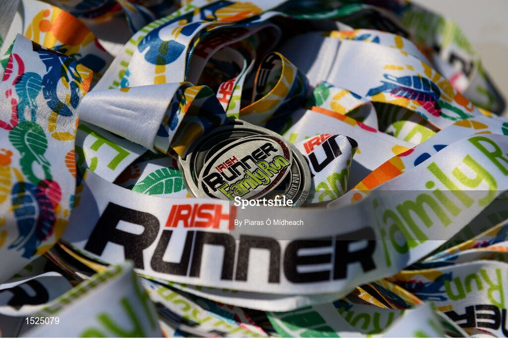24 June 2018; A general view of medals at the Irish Runner 5 Mile at the Phoenix Park in Dublin. Photo by Piaras Ó Mídheach/Sportsfile