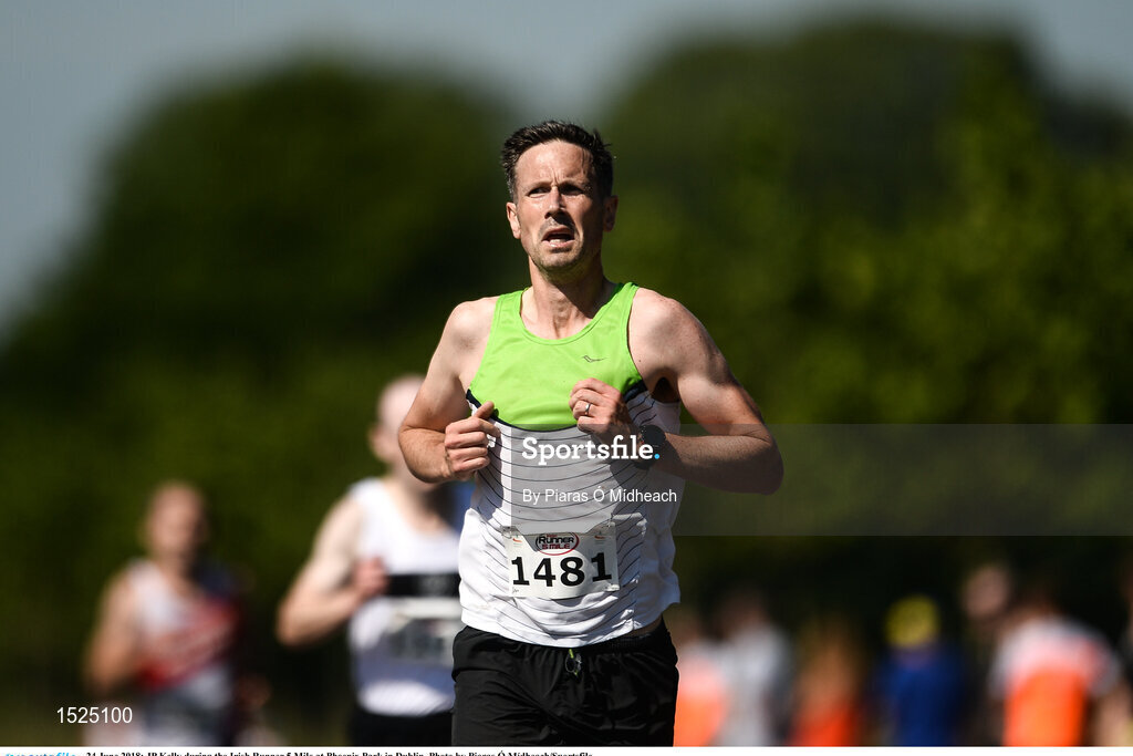24 June 2018; JP Kelly during the Irish Runner 5 Mile at Phoenix Park in Dublin. Photo by Piaras Ó Mídheach/Sportsfile