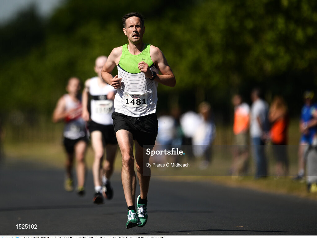 24 June 2018; JP Kelly during the Irish Runner 5 Mile at Phoenix Park in Dublin. Photo by Piaras Ó Mídheach/Sportsfile