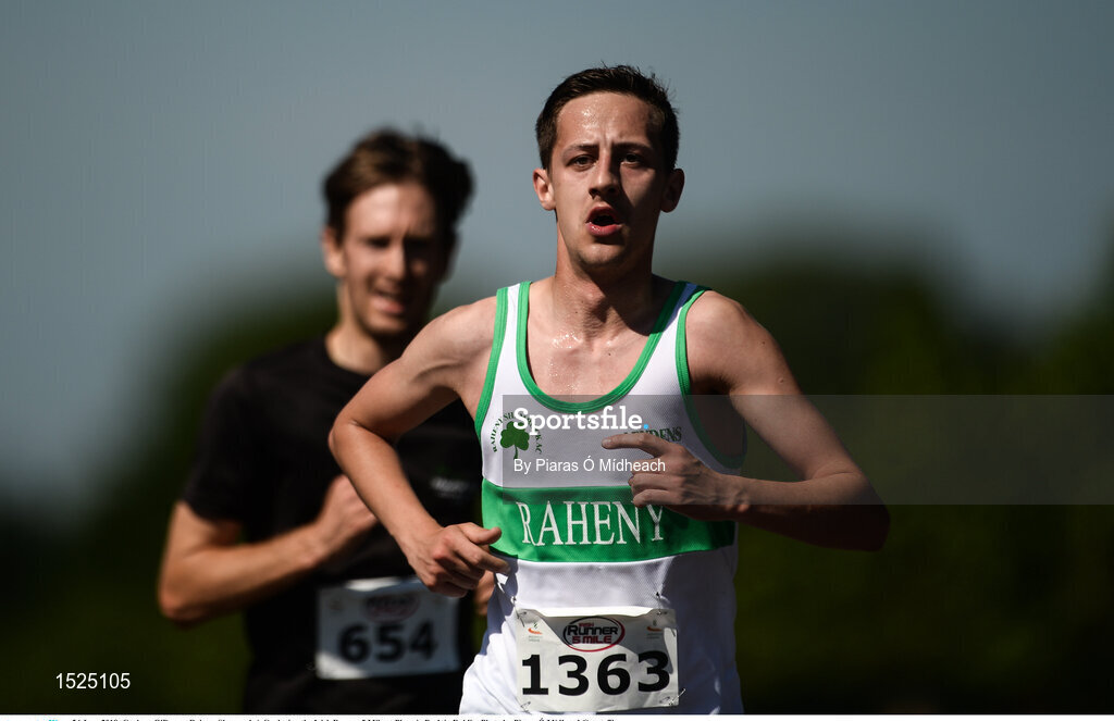 24 June 2018; Graham O'Dwyer, Raheny Shamrock A.C., during the Irish Runner 5 Mile at Phoenix Park in Dublin. Photo by Piaras Ó Mídheach/Sportsfile