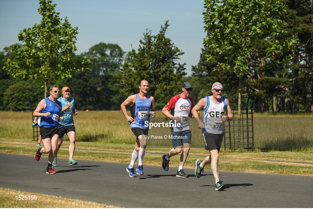 24 June 2018; Runners competing during the Irish Runner 5 Mile at Phoenix Park in Dublin. Photo by Piaras Ó Mídheach/Sportsfile