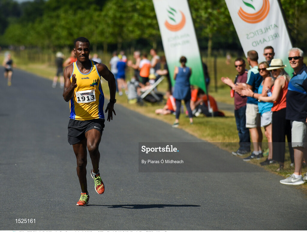 24 June 2018; Eskander Turki, Monaghan Town Runners, during the Irish Runner 5 Mile at Phoenix Park in Dublin. Photo by Piaras Ó Mídheach/Sportsfile