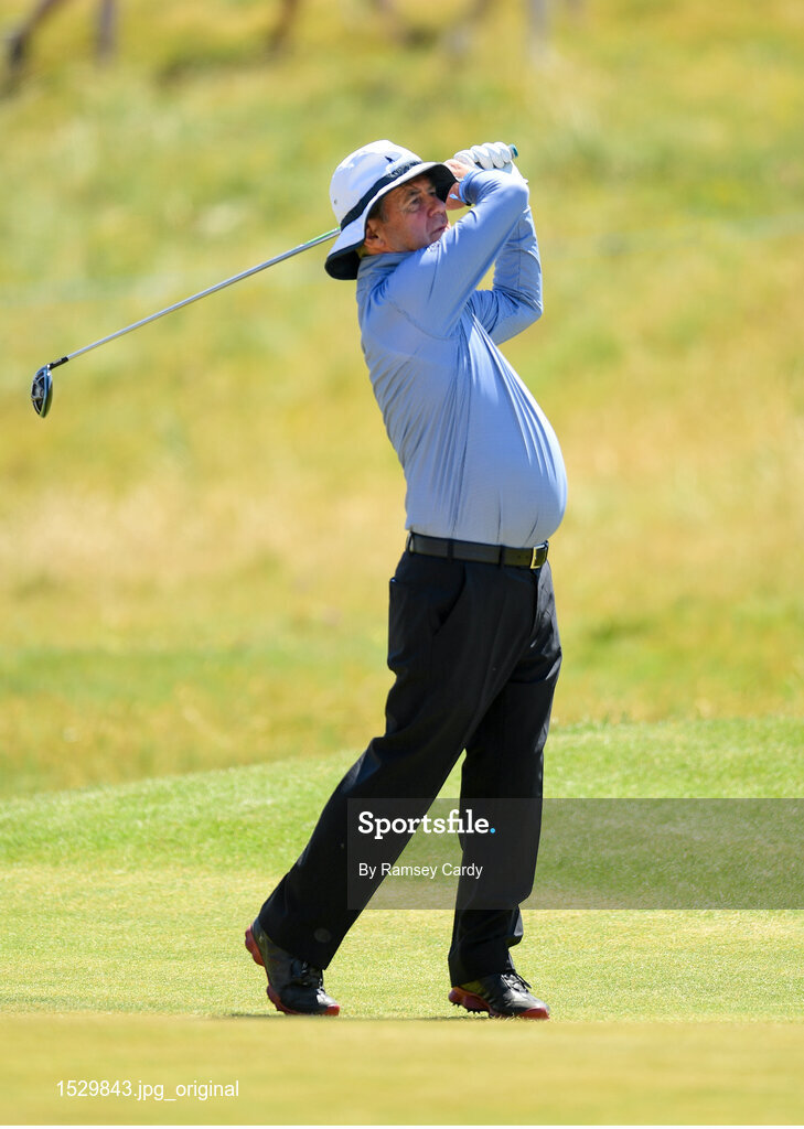 4 July 2018; Horse owner J.P. McManus on the 14th hole during the Pro-Am round ahead of the Irish Open Golf Championship at Ballyliffin Golf Club in Ballyliffin, Co. Donegal. Photo by Ramsey Cardy/Sportsfile
