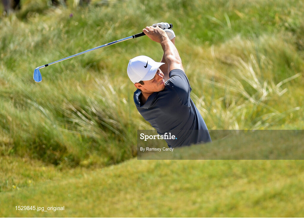 4 July 2018; Rory McIlroy of Northern Ireland on the 14th hole during the Pro-Am round ahead of the Irish Open Golf Championship at Ballyliffin Golf Club in Ballyliffin, Co. Donegal. Photo by Ramsey Cardy/Sportsfile