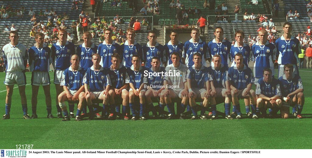 24 August 2003; The Minor panal prior to the All-Ireland Minor Football Championship Semi-Final between Laois and Kerry at Croke Park, Dublin. Photo by Damien Eagers/Sportsfile