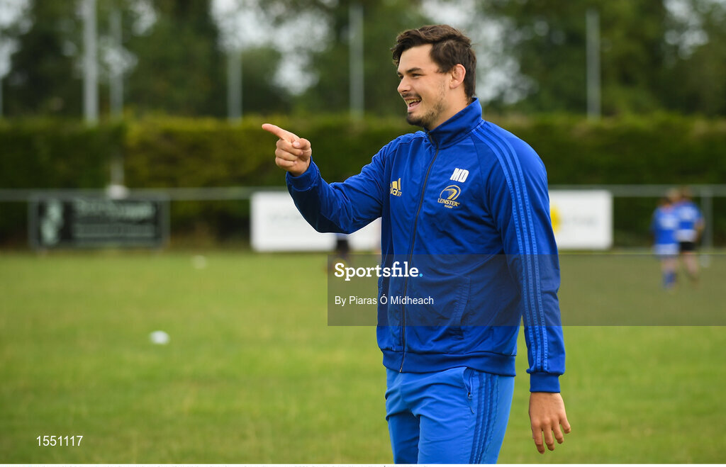 8 August 2018; Leinster player Max Deegan during the Bank of Ireland Leinster Rugby Summer Camp at Westmanstown RFC in Clonsilla, Dublin. Photo by Piaras Ó Mídheach/Sportsfile