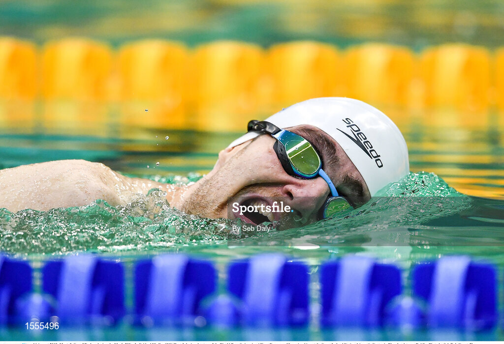 14 August 2018; Mustafa Sar of Turkey competes in Heat 3 of the Men's 200m Individual Medley SM6 during day two of the World Para Swimming Allianz European Championships at the Sport Ireland National Aquatic Centre in Blanchardstown, Dublin. Photo by Seb Daly/Sportsfile