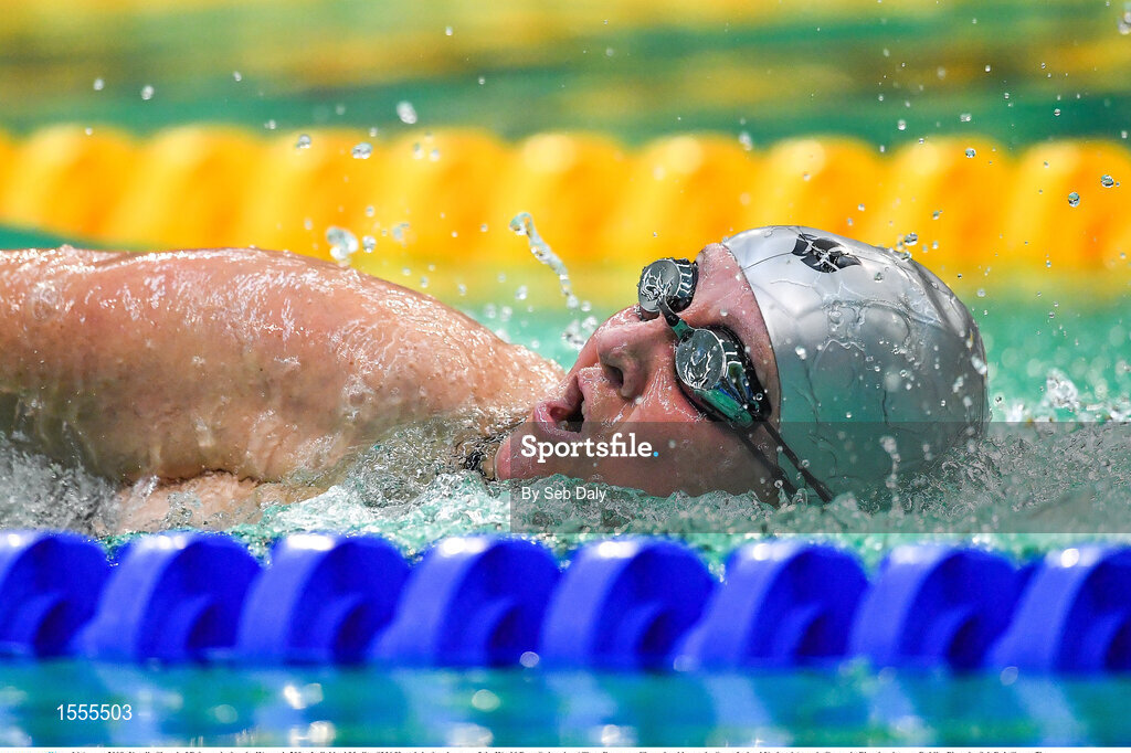 14 August 2018; Natalia Shavel of Belarus competes in Heat 1 of the Women's 200m Individual Medley SM6 during day two of the World Para Swimming Allianz European Championships at the Sport Ireland National Aquatic Centre in Blanchardstown, Dublin. Photo by Seb Daly/Sportsfile