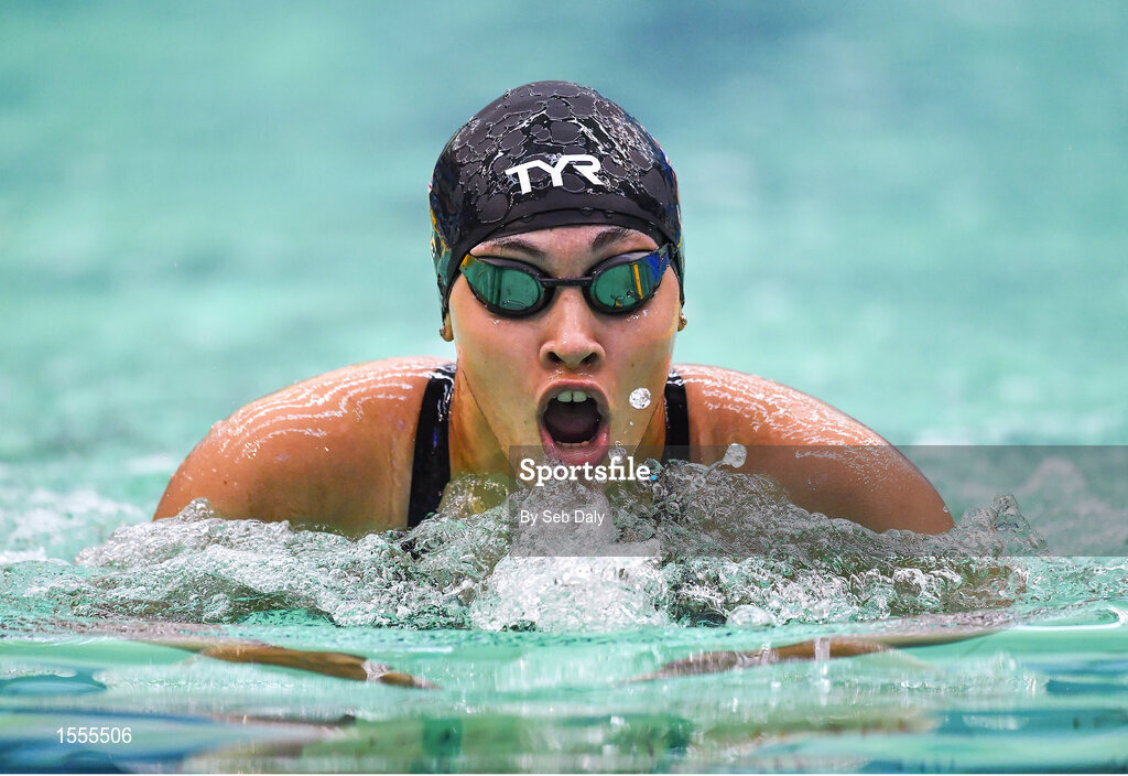 14 August 2018; Grace Harvey of Great Britain competes in Heat 2 of the Women's 200m Individual Medley SM6 during day two of the World Para Swimming Allianz European Championships at the Sport Ireland National Aquatic Centre in Blanchardstown, Dublin. Photo by Seb Daly/Sportsfile