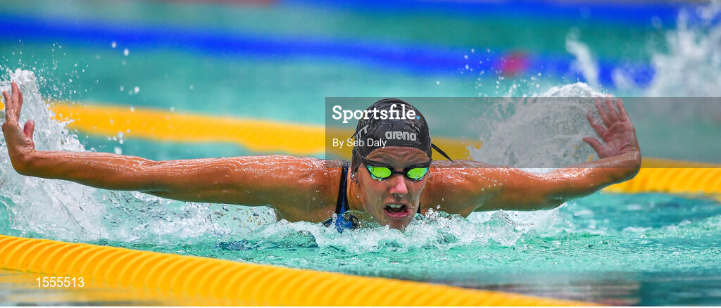 14 August 2018; Verena Schott of Germany competes in Heat 3 of the Women's 200m Individual Medley SM6 during day two of the World Para Swimming Allianz European Championships at the Sport Ireland National Aquatic Centre in Blanchardstown, Dublin. Photo by Seb Daly/Sportsfile
