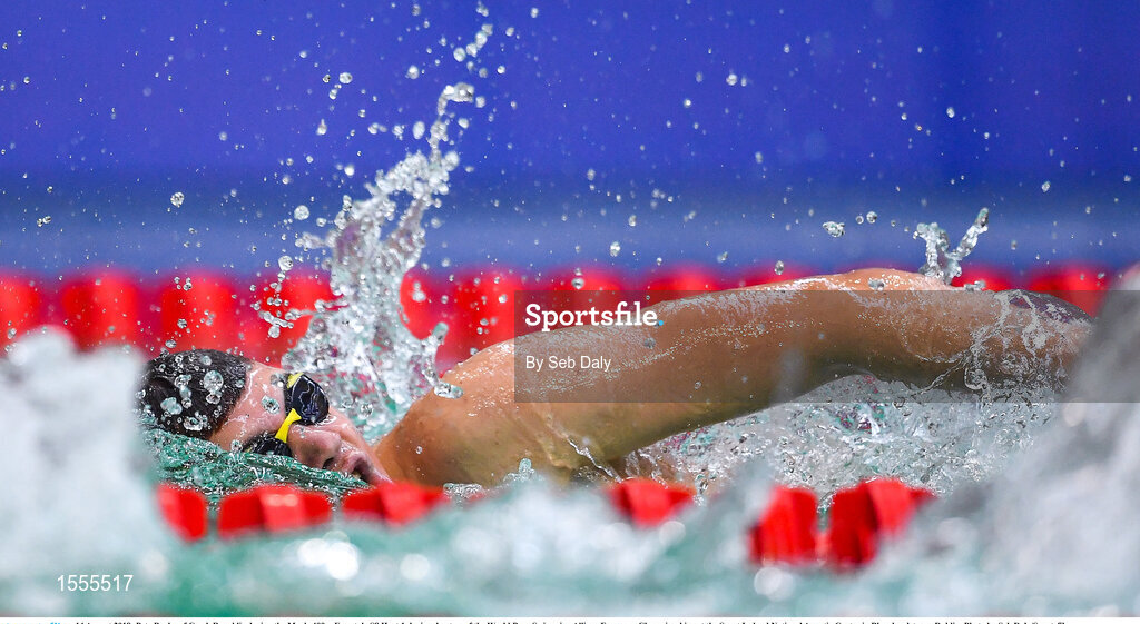 14 August 2018; Petr Byyba of Czech Republic competes in Heat 1 of the Men's 400m Freestyle S8 during day two of the World Para Swimming Allianz European Championships at the Sport Ireland National Aquatic Centre in Blanchardstown, Dublin. Photo by Seb Daly/Sportsfile