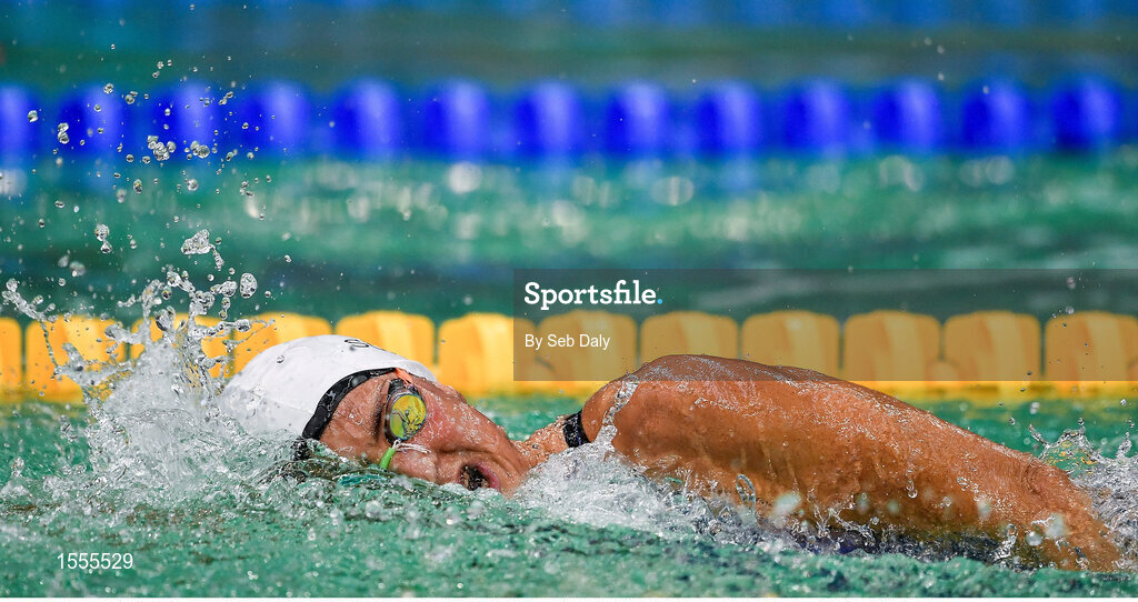 14 August 2018; Claire Supiot of France competes in Heat 2 of the Women's 400m Freestyle S8 during day two of the World Para Swimming Allianz European Championships at the Sport Ireland National Aquatic Centre in Blanchardstown, Dublin. Photo by Seb Daly/Sportsfile