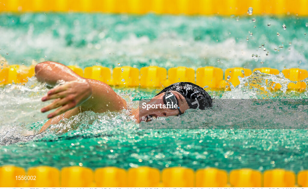 15 August 2018; Megan Richter of Great Britain competes in the heats of the Women's 50m Freestyle S8 event during day three of the World Para Swimming Allianz European Championships at the Sport Ireland National Aquatic Centre in Blanchardstown, Dublin. Photo by Seb Daly/Sportsfile
