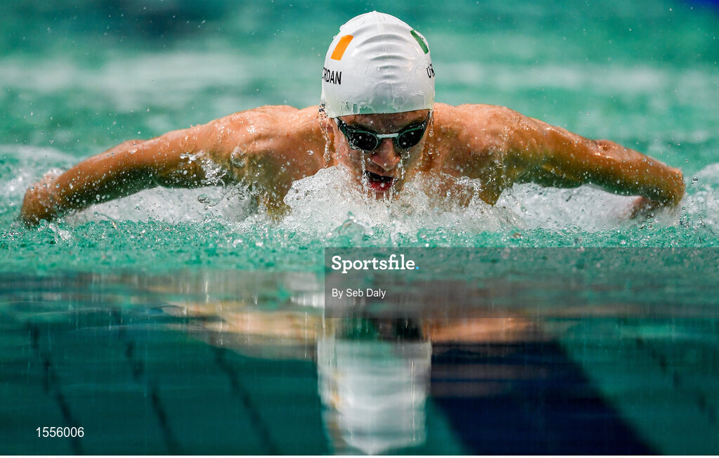 15 August 2018; Sean O'Riordan of Ireland competes in the heats of the Men's 200m Individual Medley SM13 event during day three of the World Para Swimming Allianz European Championships at the Sport Ireland National Aquatic Centre in Blanchardstown, Dublin. Photo by Seb Daly/Sportsfile