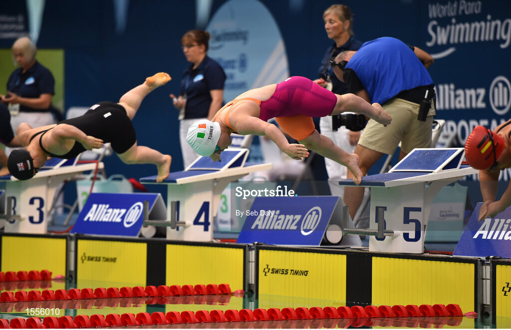 15 August 2018; Nicole Turner of Ireland competes in the heats of the Women's 100m Breaststroke SB6 event during day three of the World Para Swimming Allianz European Championships at the Sport Ireland National Aquatic Centre in Blanchardstown, Dublin. Photo by Seb Daly/Sportsfile