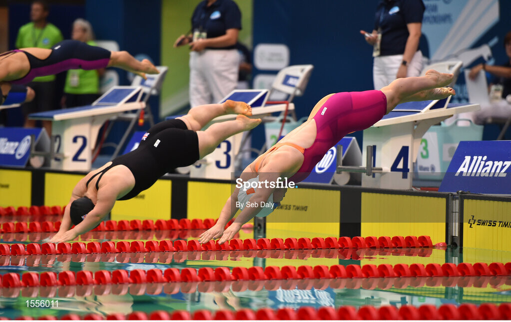 15 August 2018; Nicole Turner of Ireland competes in the heats of the Women's 100m Breaststroke SB6 event during day three of the World Para Swimming Allianz European Championships at the Sport Ireland National Aquatic Centre in Blanchardstown, Dublin. Photo by Seb Daly/Sportsfile