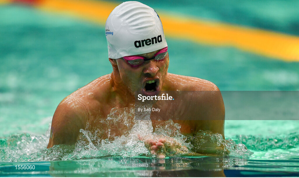 15 August 2018; Antti Antero Latikka of Finland competes in the heats of the Men's 200m Individual Medley SM13 event during day three of the World Para Swimming Allianz European Championships at the Sport Ireland National Aquatic Centre in Blanchardstown, Dublin. Photo by Seb Daly/Sportsfile