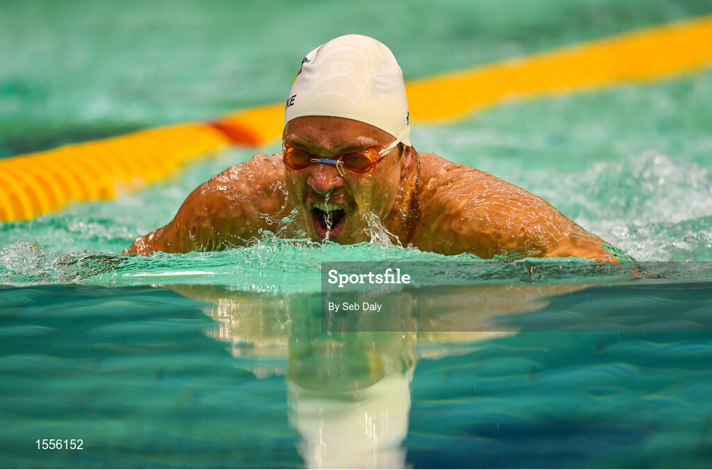 15 August 2018; Torben Schmidtke of Germany competes in the heats of the Men's 100m Breaststroke SB7 event during day three of the World Para Swimming Allianz European Championships at the Sport Ireland National Aquatic Centre in Blanchardstown, Dublin. Photo by Seb Daly/Sportsfile