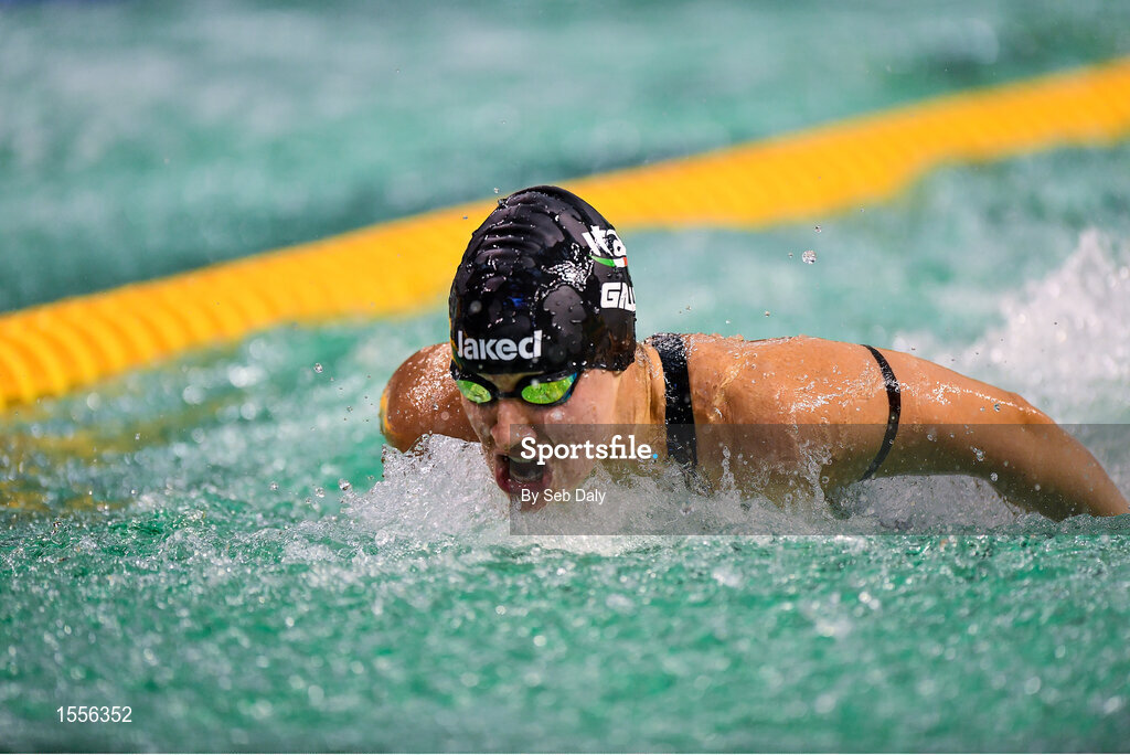 15 August 2018; Carlotta Gilli of Italy on her way to winning the Women's 200m Individual Medley SM13 Final event during day three of the World Para Swimming Allianz European Championships at the Sport Ireland National Aquatic Centre in Blanchardstown, Dublin. Photo by Seb Daly/Sportsfile