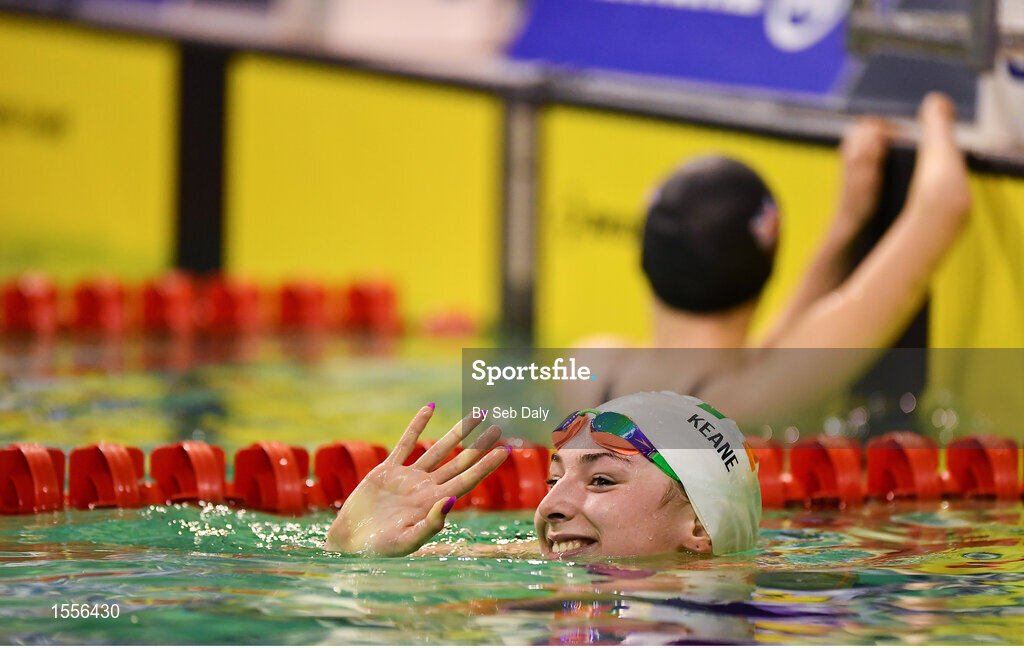 15 August 2018; Ellen Keane of Ireland after competing in the Women's 100m Butterfly S9 final event during day three of the World Para Swimming Allianz European Championships at the Sport Ireland National Aquatic Centre in Blanchardstown, Dublin. Photo by Seb Daly/Sportsfile