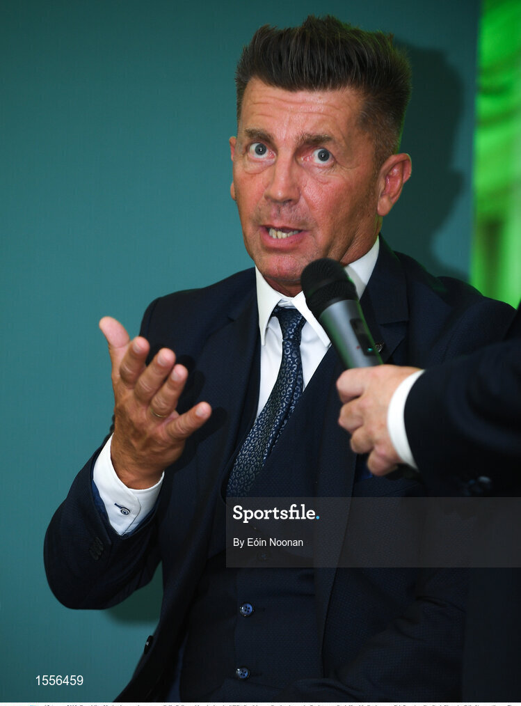 15 August 2018; Republic of Ireland women's manager Colin Bell speaking during the UEFA Pro Licence Graduation at the Rochestown Park Hotel in Rochestown Rd, Douglas, Co. Cork Photo by Eóin Noonan/Sportsfile