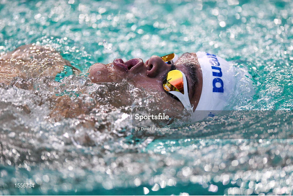 16 August 2018; William Soderling of Finland competes in the finals of the Men's 100m Backstroke S6 event during day four of the World Para Swimming Allianz European Championships at the Sport Ireland National Aquatic Centre in Blanchardstown, Dublin. Photo by David Fitzgerald/Sportsfile