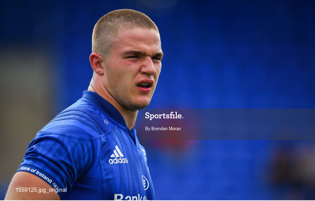 18 August 2018; Scott Penney of Leinster during the Pre-season Friendly match between Leinster Development and Coventry at Energia Park in Dublin. Photo by Brendan Moran/Sportsfile