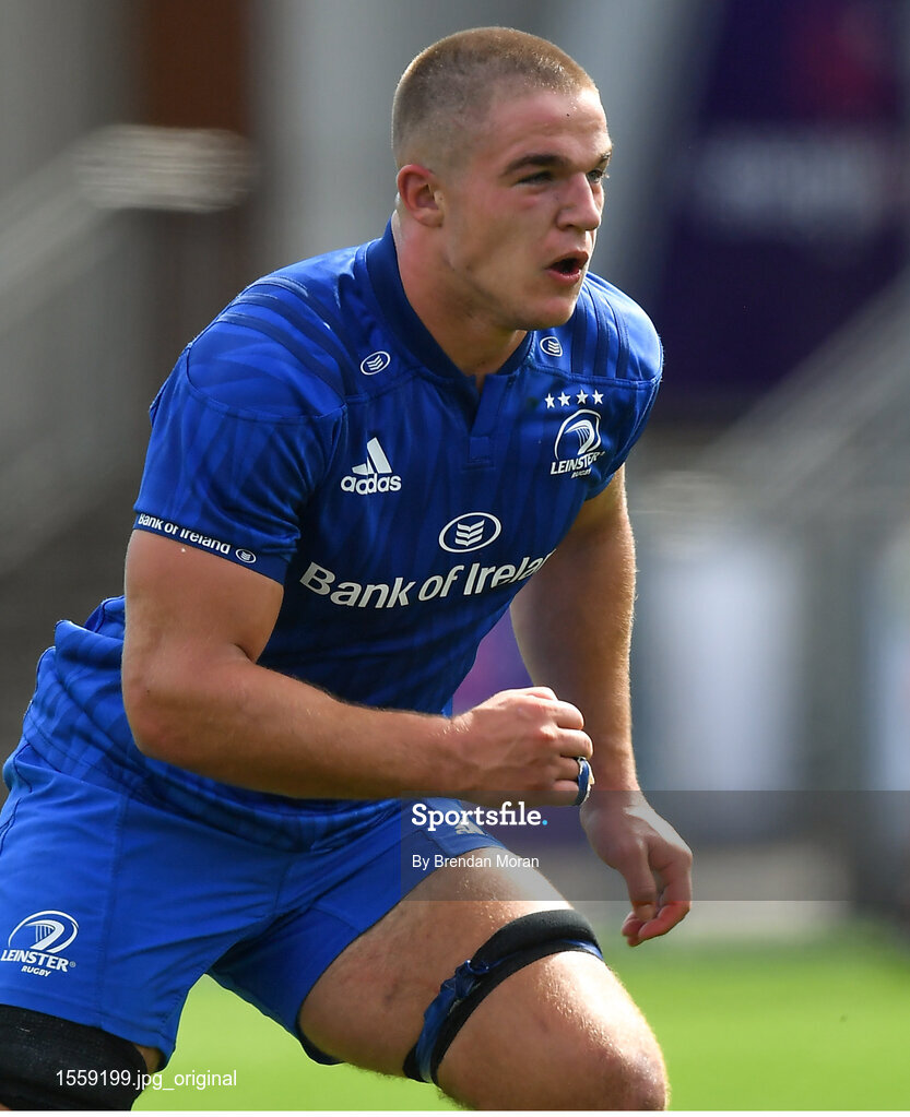 18 August 2018; Scott Penney of Leinster during the Pre-season Friendly match between Leinster Development and Coventry at Energia Park in Dublin. Photo by Brendan Moran/Sportsfile