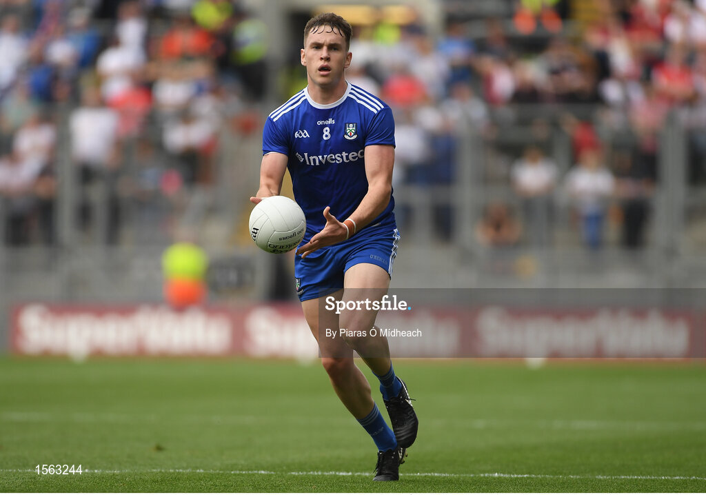 12 August 2018; Niall Kearns of Monaghan during the GAA Football All-Ireland Senior Championship semi-final match between Monaghan and Tyrone at Croke Park in Dublin. Photo by Piaras Ó Mídheach/Sportsfile
