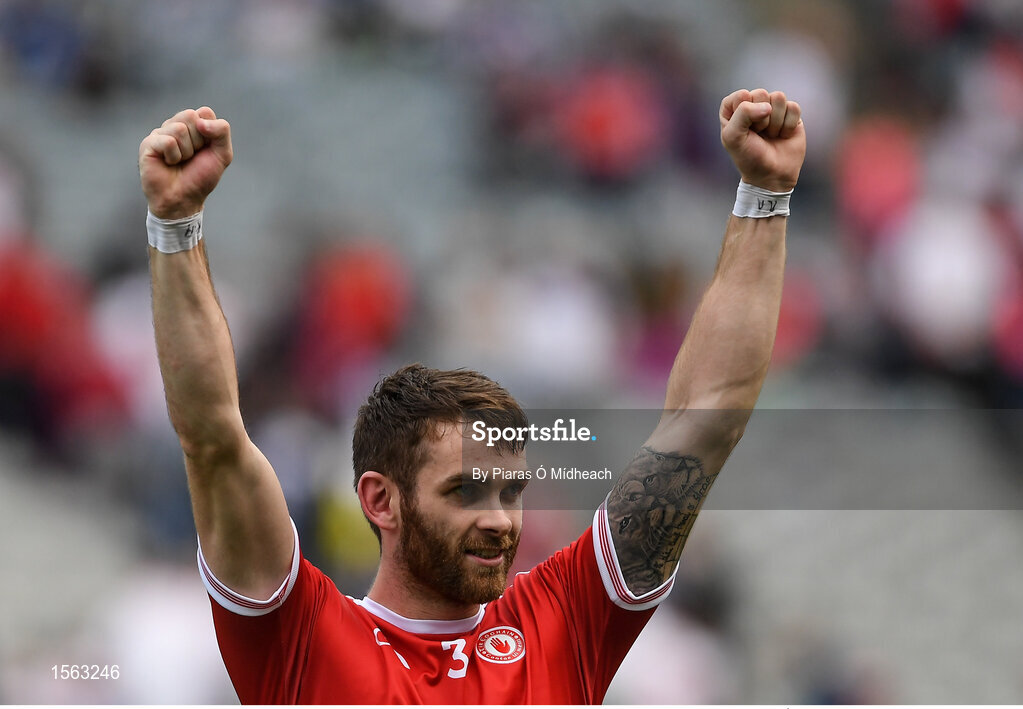 12 August 2018; Ronan McNamee of Tyrone after the GAA Football All-Ireland Senior Championship semi-final match between Monaghan and Tyrone at Croke Park in Dublin. Photo by Piaras Ó Mídheach/Sportsfile