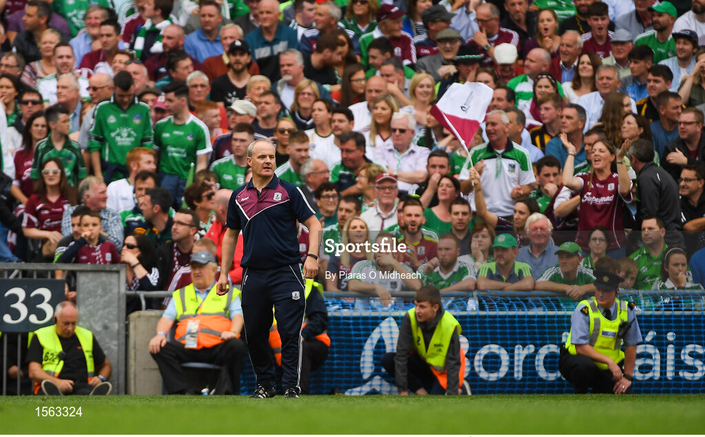 19 August 2018; Galway manager Micheál Donoghue during the GAA Hurling All-Ireland Senior Championship Final match between Galway and Limerick at Croke Park in Dublin. Photo by Piaras Ó Mídheach/Sportsfile
