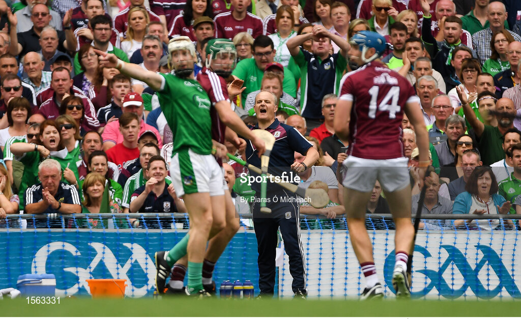 19 August 2018; Galway manager Micheál Donoghue during the GAA Hurling All-Ireland Senior Championship Final match between Galway and Limerick at Croke Park in Dublin. Photo by Piaras Ó Mídheach/Sportsfile