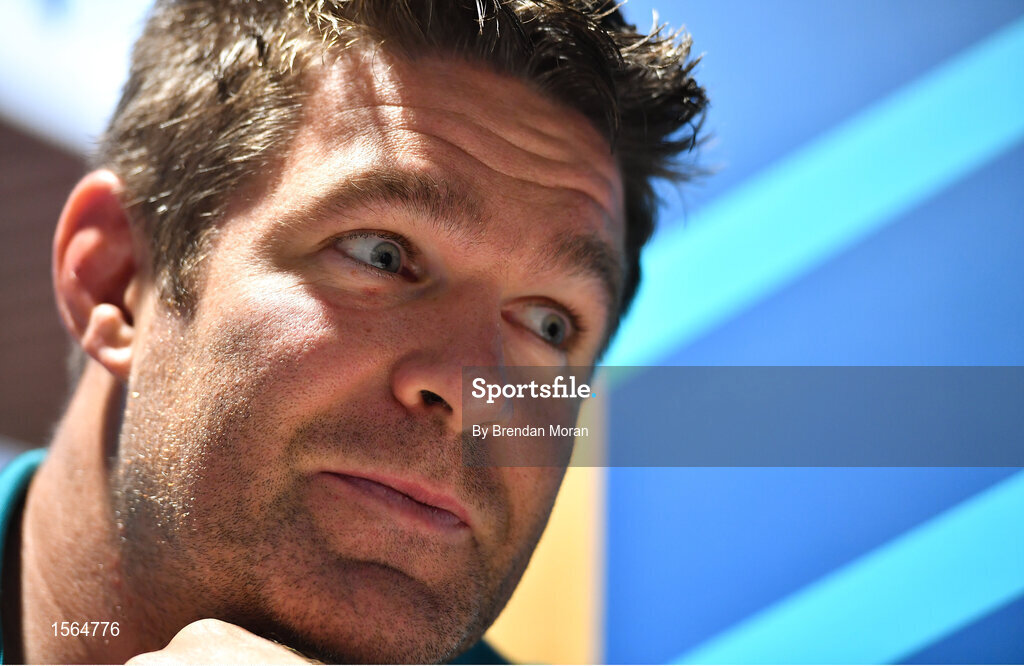 27 August 2018; Billy Holland during a Munster rugby press conference at the University of Limerick in Limerick. Photo by Brendan Moran/Sportsfile