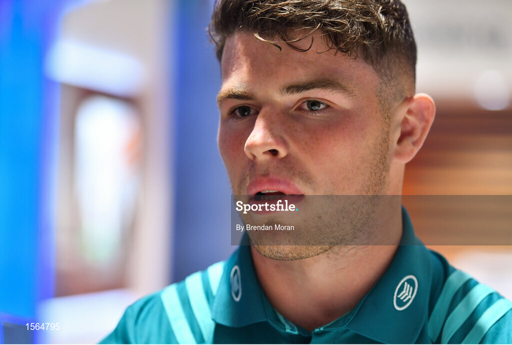 27 August 2018; Calvin Nash during a Munster rugby press conference at the University of Limerick in Limerick. Photo by Brendan Moran/Sportsfile