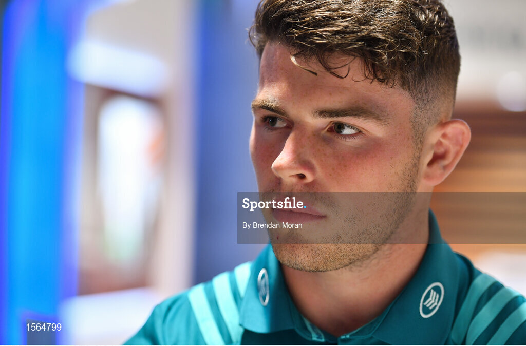 27 August 2018; Calvin Nash during a Munster rugby press conference at the University of Limerick in Limerick. Photo by Brendan Moran/Sportsfile