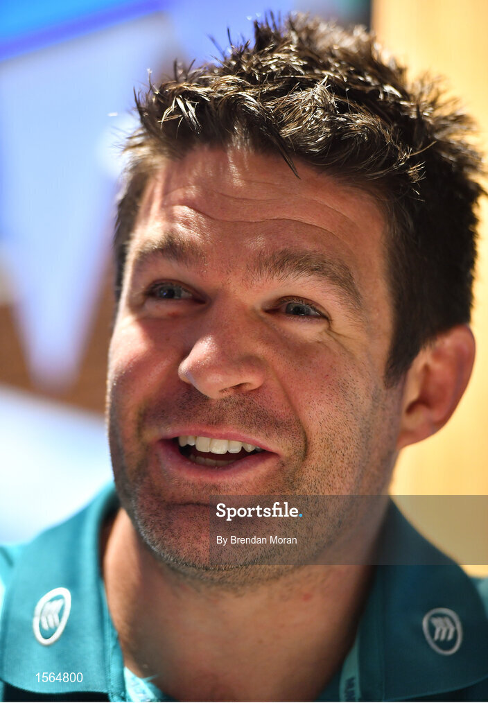 27 August 2018; Billy Holland during a Munster rugby press conference at the University of Limerick in Limerick. Photo by Brendan Moran/Sportsfile