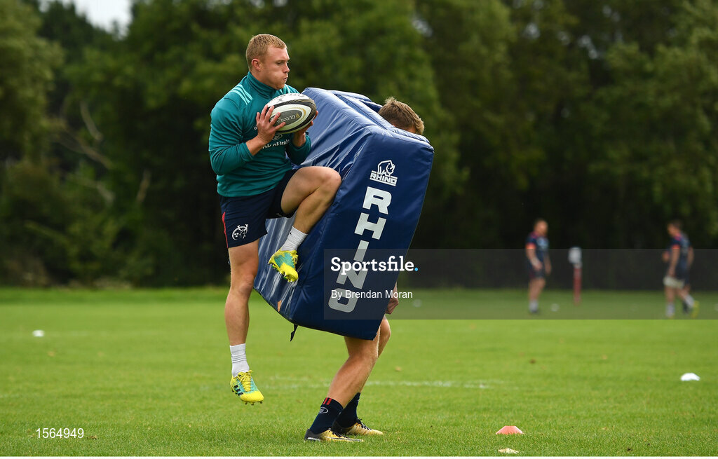 27 August 2018; Keith Earls during Munster Rugby squad training at the University of Limerick in Limerick. Photo by Brendan Moran/Sportsfile