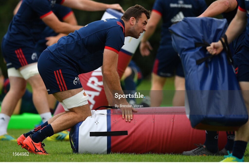 27 August 2018; Tadhg Beirne during Munster Rugby squad training at the University of Limerick in Limerick. Photo by Brendan Moran/Sportsfile